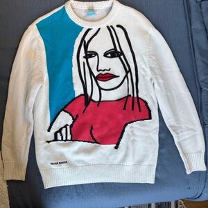 Zara Graphic Sweater - Oscar Marine collection